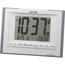 目覚まし時計 置き時計 掛け置き兼用 電波時計 リズム時計 RHYTHM デジタル フィットウェーブD168 グレー色 8RZ168SR08 リズム時計 RHYTHM リズム時計工業