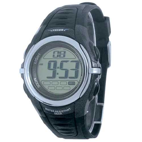 テルバ 腕時計 クロノグラフ デジタル メンズウォッチ TEV-2506-BK ブラック