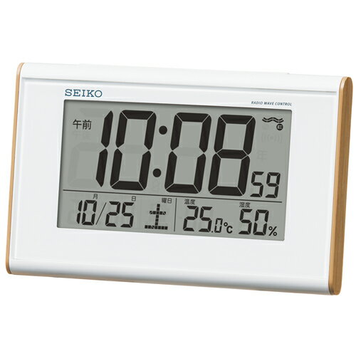 目覚まし時計 置き時計 電波時計 セイコー SEIKO クロック デジタル SQ771B