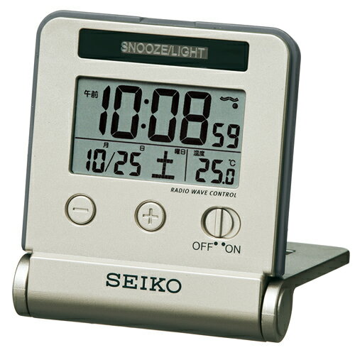 目覚まし時計 置き時計 電波時計 セイコー SEIKO クロック デジタル 旅行でも活躍 SQ772G