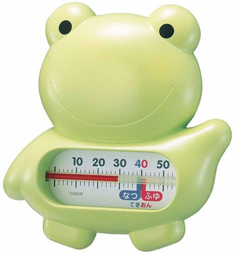 エンペックス empex 湯温計 湯温度計 おふろの湯温計 風呂用 動物 浮型 うきうきトリオ カエル TG-5146 グリーン empex