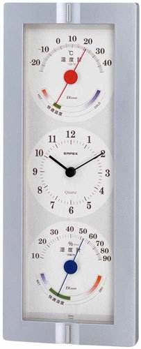 エンペックス empex 掛け時計 掛時計 温度湿度計 温度計 湿度計 ウェザータイム TQ-723 シルバーメタリック empex エンペックス empex 掛け時計 掛時計 温度湿度計 温度計 湿度計 ウェザータイム TQ-723 シルバーメタリック empex