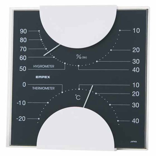 エンペックス empex 温度湿度計 温度計 湿度計 MN-4812 ブラック empex