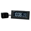 目覚まし時計 置き時計 電波時計 セイコー SEIKO クロック 交流式 新液晶デジタル 黒 DL209K