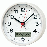 目覚まし時計 置き時計 温度 日付表示 電波時計 SEIKO セイコー クロック KR333W アナログ