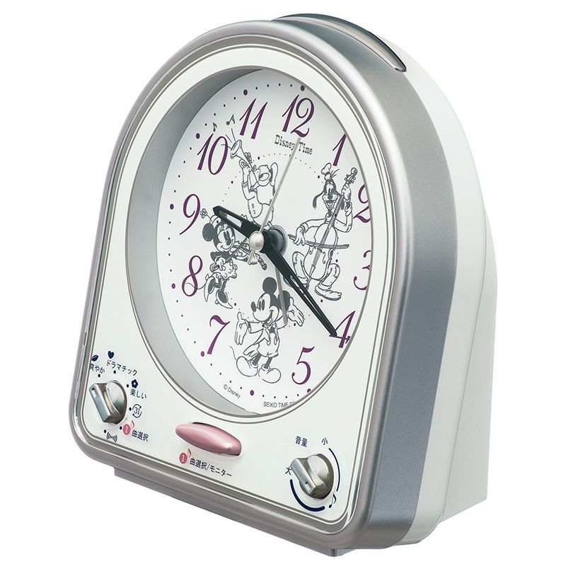 目覚まし時計 置き時計 置時計 ディズニー メロディ セイコー SEIKO クロック FD486S アナログ [2]