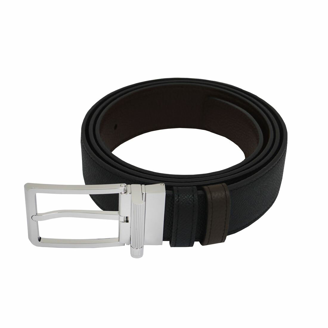 DUNHILL ダンヒル メンズ ベルト 型押つや無ブラック×型押つや無ブラウン DU24F4T21AP