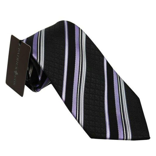 ネクタイ シルク100% 剣先 先幅8.5cm PATRICK COX パトリックコックス PC-009-BLACK ネクタイ シルク100% 剣先 先幅8.5cm PATRICK COX パトリックコックス PC-009-BLACK