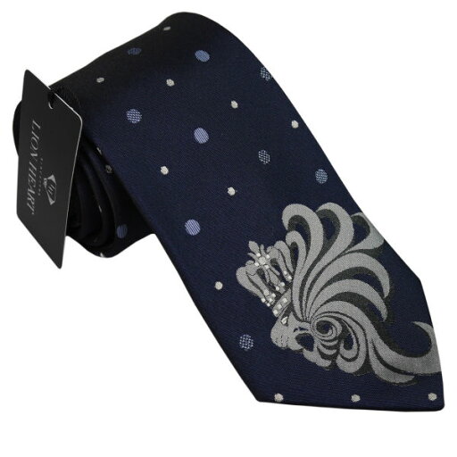 LION HEART ライオンハート ネクタイ ネイビー メンズ シルク100% 剣先 先幅約8.5cm LH-018/NAVY/8.5cm LION HEART ライオンハート ネクタイ ネイビー メンズ シルク100% 剣先 先幅約8.5cm LH-018/NAVY/8.5cm