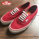 【VANS】ヴァンズ /AUTHENTIC 44 Deck DX /オーセンティック /デッキ/Anaheim Factory Collection /アナハイムファクトリー/コレクション/44 DX /(ANAHEIM)/アナハイム/california / カリフォルニア/デッキシューズ/ 44/赤/レッド/red