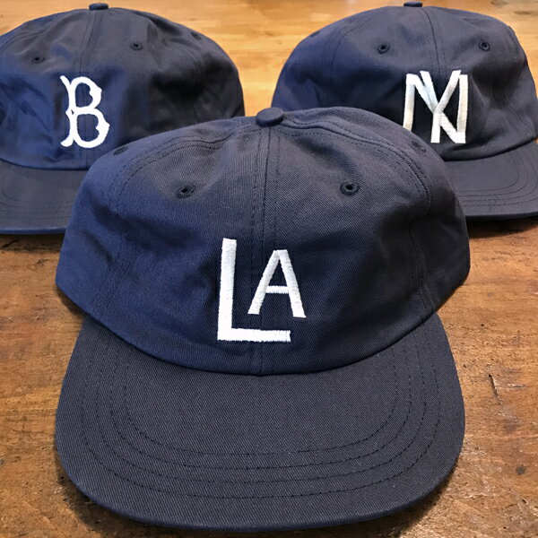 クーパーズタウンボールキャップ　cooperstown　WASHED CAP ronherman ロンハーマン 帽子 MADE IN USA アメリカ製 米国製 オールドスタイル 野球 ロサンゼルスエンジェルス1943 ブルックリンドジャース1955 ニューヨークブラックヤンキース1951