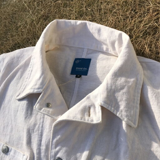 【Good On】グッドオン ヘビージャージーカバーオール/ジャケット/アウター/アウトドア /アメカジ/ワーク/usaコットン/ヴィンテージ/Vintage/カジュアル/メンズ/綿/白/ホワイト/