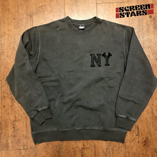 Negro Leagues Baseball series sweat /スクリーンスターズ/ニグロリーグ/トレーナー/スウェット/New York/Black Yankees/ブラックヤンキース/アメカジ/長袖/オーバーサイズ/ゆったり/ルーズフィット/15oz/ヘビーウェイト/