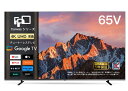 【新発売限定★20%OFFクーポン】FPD チューナーレステレビ 65V型 4K Google TV ネット動画対応 スマートテレビ HDR10対応 Dolby...