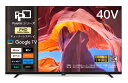 【マラソン限定★30%OFFクーポン!】FPD チューナーレス テレビ 40V型 Google TV フレームレス液晶テレビ Google Cast対応 インターネットビデオ対応 HDR10 Dolby Audio対応 音声検索対応 VESA規格対応(CG40-P2 2024年モデル)送料無料