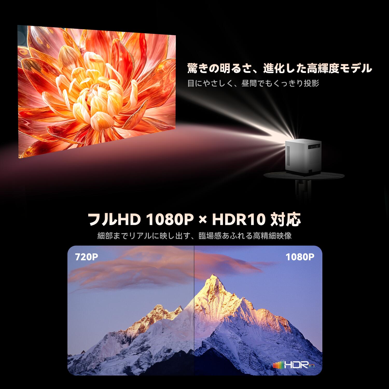 プロジェクター 【公式Netflix認定】小型...の紹介画像2