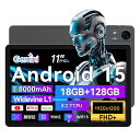 モバイルモニター タブレット 11インチ FHD Android15 90Hz 1920x1200 18GB RAM+128GB+512G拡張 8000mAh 大容量バッテリー IPS 8コアCPU UNISOC T620 Type-C 18W 急速充電 顔認識