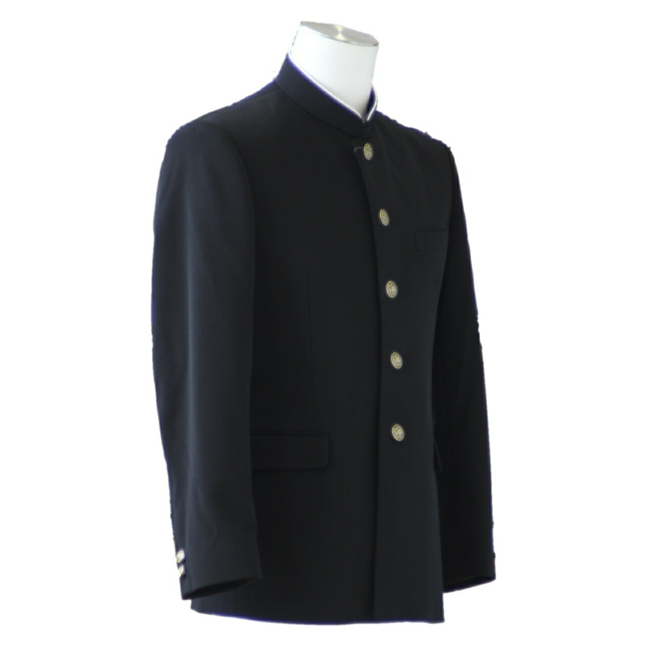 男子詰襟学生服 ソフトラウンドカラー 150-195A 150B-195B ST7601 ストリード カンコー KANKO 上衣 学生服 黒 中高 スクール 制服 詰襟 STLEAD 丸洗い