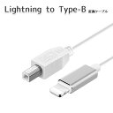 Lightning to USB Type-B 変換 ケーブル iOS 機材 音楽機材 電子 ピアノ MIDI ドラム DAC コンバーター オーディオ インターフェース 楽器 練習 DTM DAW スマホ パソコン スマートフォン タブレット PC 送料無料 1000円 ポッキリ