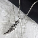ネックレス 羽 メンズ シルバー 銀 フェザー ウィング アクセサリー チェーン ペンダント トップ 送料無料