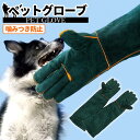 送料無料 ペット グローブ 噛みつき ひっかき ケガ 防止 牛革 餌やり 爪切り しつけ アウトドア レジャー トリミング ブラッシング