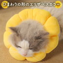 送料無料 クッション エリザベスカラー 猫 傷舐め防止 可愛い 治療 ひまわり 柔らかい 保護 傷防止 ストレス軽減 手術後 ペット用品 健康維持 ねこ キャット|詳細画像