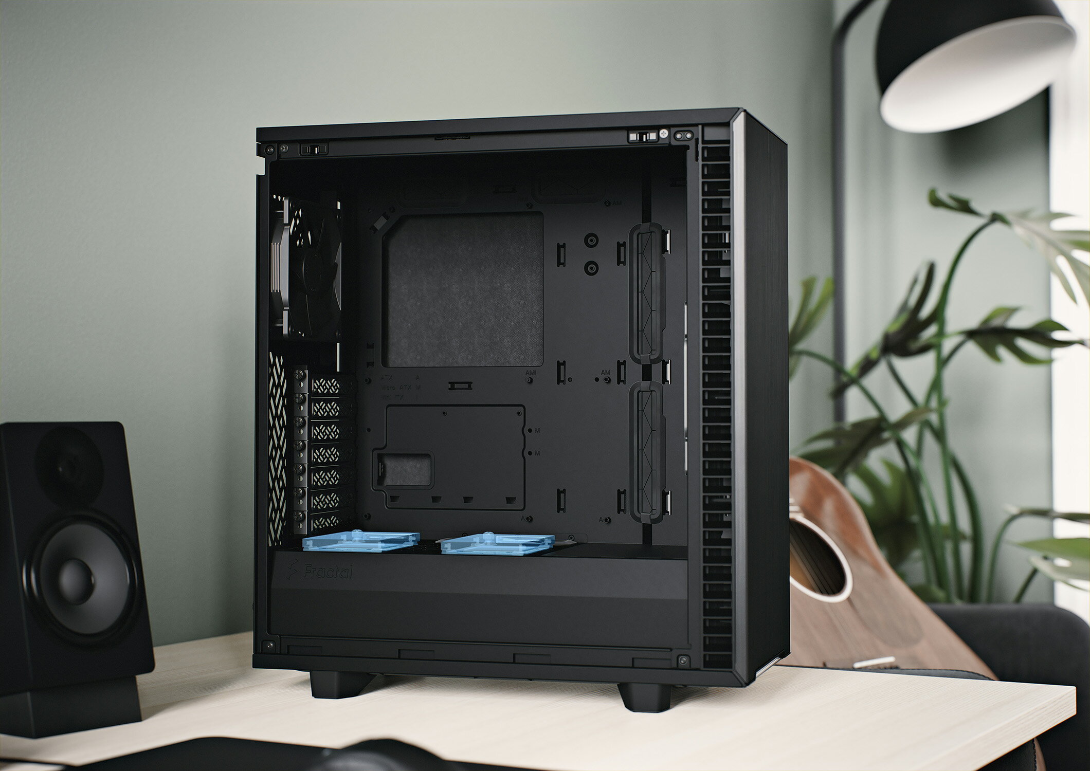 Fractal Design Define 7 Compact Black Solid ATX �ߥɥ륿���PC������ �֥�å�FD-C-DEF7C-01