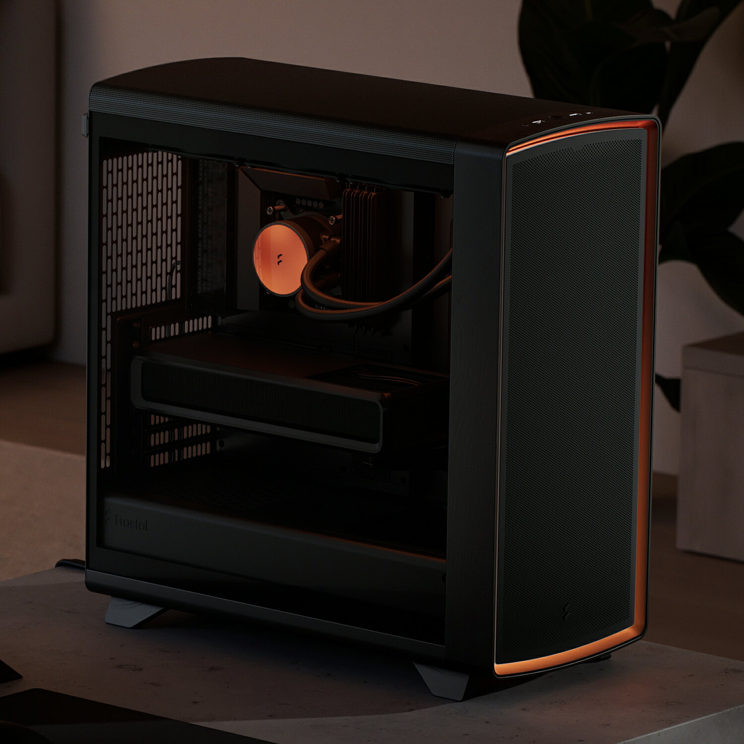 Fractal Design Summit Ambience Blackout TG Light Tint FD-C-SUM1A-06 ミドルタワー型 ブラック