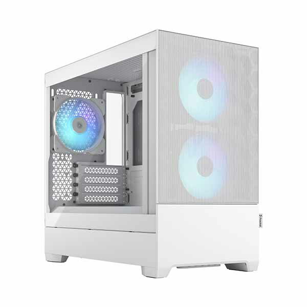 Fractal Design ミニタワー型PCケース Pop Mini Air RGB White TG Clear TintFD-C-TOR1A-01