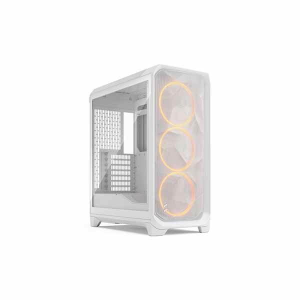 Fractal Design Meshify 3 White RGB TG Clear Tint ミドルタワー型PCケース クリアティント 強化ガラスパネル ホワイトFD-C-MES3A-07