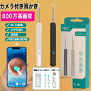 耳垢除去クリーナー スマートビジュアルイヤークリーナー IOS Android 多機種 WIFI接続 USB充電 接続簡単 耳掃除 ワイヤレス カメラ付き 内視鏡 耳かきカメラ 耳かき棒 子供 大人 高齢者 耳かきカメラ付き 耳の奥まで見える スマホで見える 日本語説明書付き