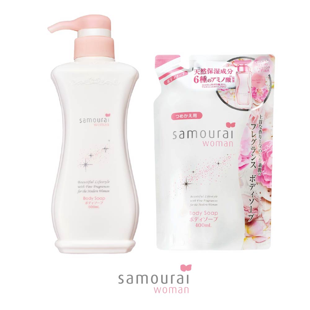 Samourai Woman サムライウーマン 香水生まれの ボディソープ 500mL body soap 石けん 香水 フレグランス 女性 レディース ＜フローラル フルーティー＞