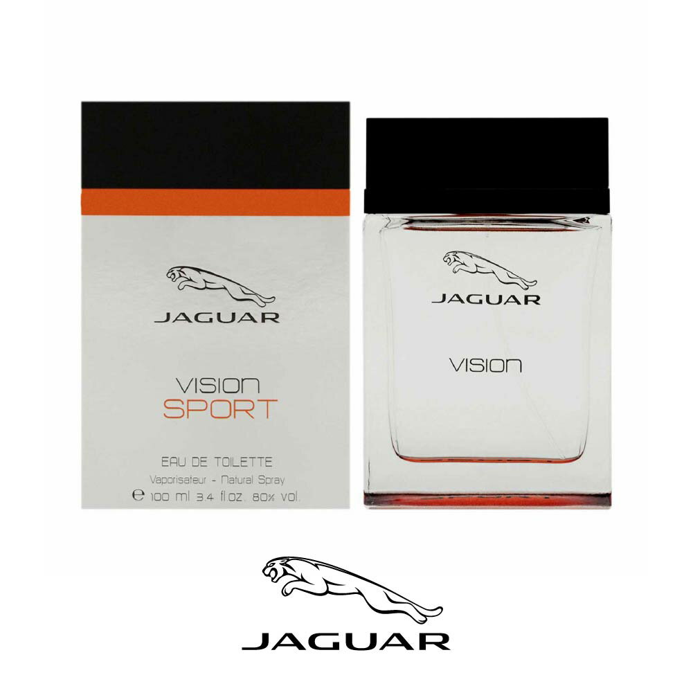 JAGUAR ジャガー ヴィジョンスポーツ オードトワレ 100mL man EDT VISION SPORTS Fragrance 香水 メンズ 男性 ユニセックス 大人 香りEDT フランス ＜アロマティック シトラス ピンクペッパー、ベルガモット、オレンジ、レモン＞