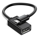 SZSL OTGケーブル USB2.0ホスト変換アダプタ micro USB オス-USB A メス パソコン接続USBディスク、キーボード、マウス、ゲームハン...
