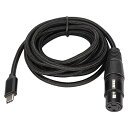 USB Cマイクケーブル、USB C-XLRレコーディングケーブル93dBプラグアンドプレイ低ノイズスタジオ、XLRバランス接続マイクレコーディングコンデンサー...