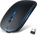 【2024極薄型モデル&Type-C充電式】マウス 無線 Bluetooth5.2 ワイヤレスマウス 静音 瞬時接続 小型 高感度 ブルートゥース 2.4GHz...
