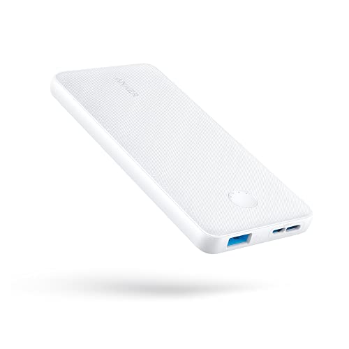 Anker PowerCore Slim 10000(モバイルバッテリー 大容量 薄型 10000mAh)【USB-C入力ポート/PSE技術基準適合/PowerIQ & VoltageBoost/低電流モード搭載】iPhone & Android 各種対応(ホワイト)