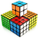 マジックキューブ 3x3x3 キューブ 魔方 Magic Cube 公式·WCA国際大会規格 立体パズル (無磁 4個セット)