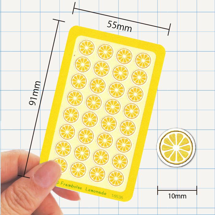 [16535]レモンの輪切り【ミニミニセレクト】手帳シール