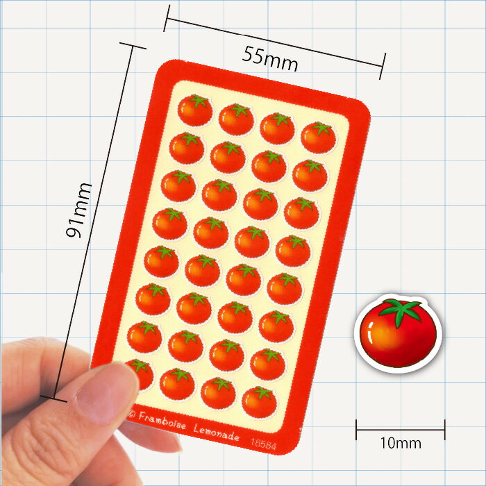 [16584]トマト【ミニミニセレクト】手帳シール