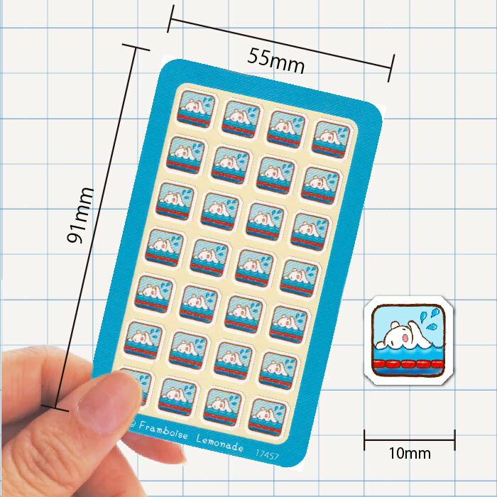 [17457]スイミング【ミニミニセレクト】手帳シール