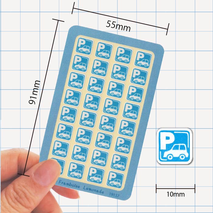 [19137]駐車場【ミニミニセレクト】手帳シール
