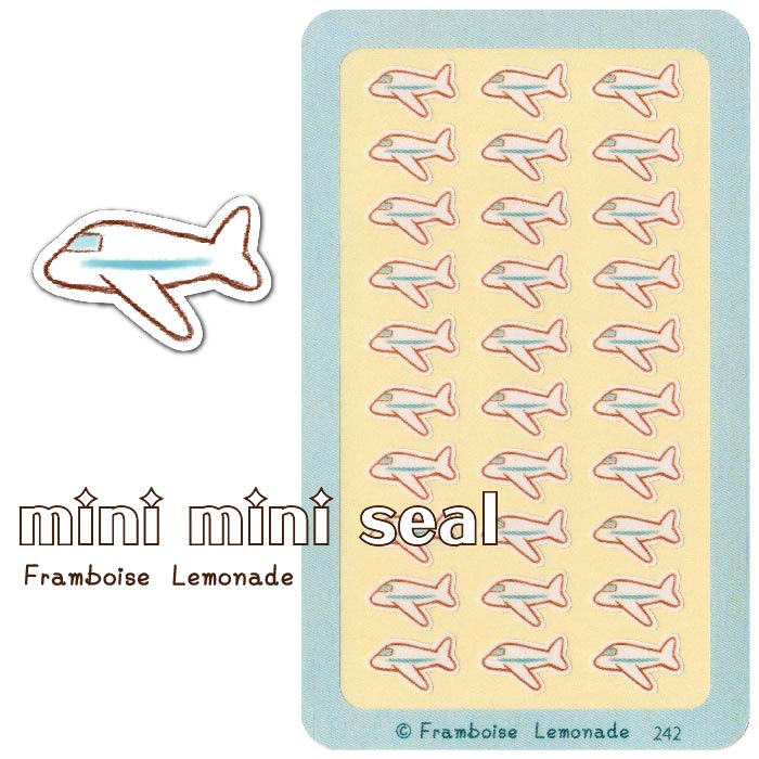 [19242]飛行機【ミニミニセレクト】手帳シール