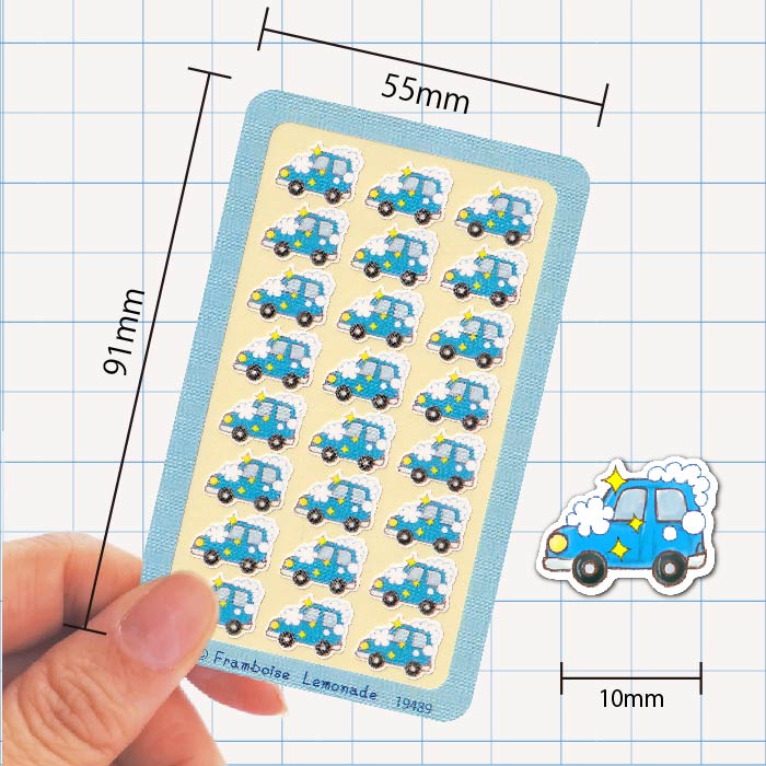 [19489]洗車【ミニミニセレクト】手帳シール