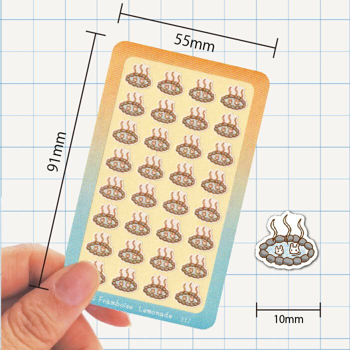 [39317]温泉【ミニミニセレクト】手帳シール