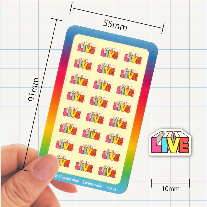 [39578]ライブ【ミニミニセレクト】手帳シール