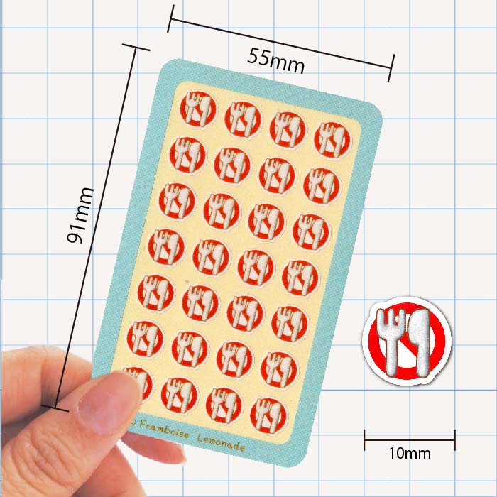 [42527]断食【ミニミニセレクト】手帳シール