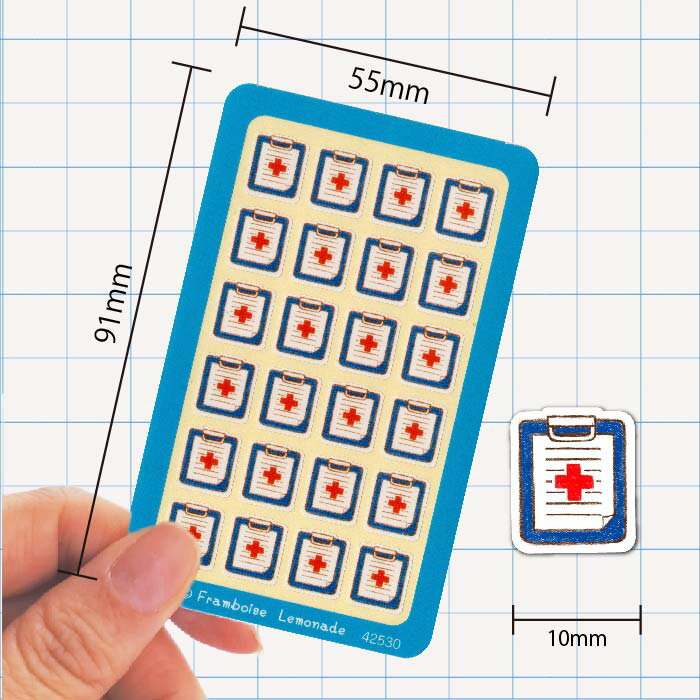 [42530]健康診断【ミニミニセレクト】手帳シール