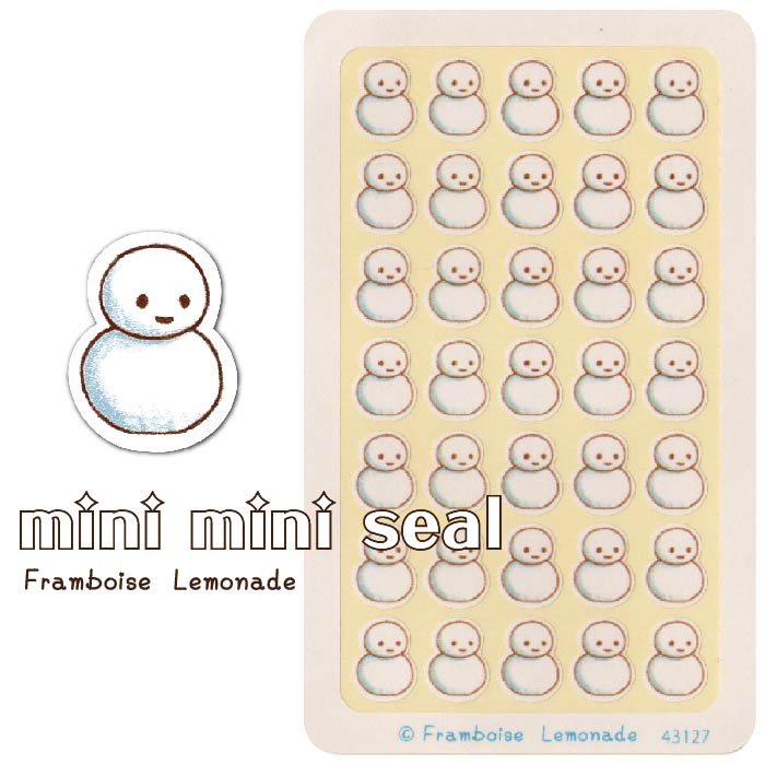 [43127]ゆきだるま【ミニミニセレクト】手帳シール