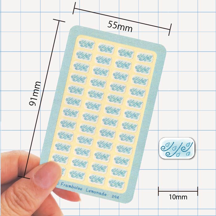 [43294]風雨【ミニミニセレクト】手帳シール